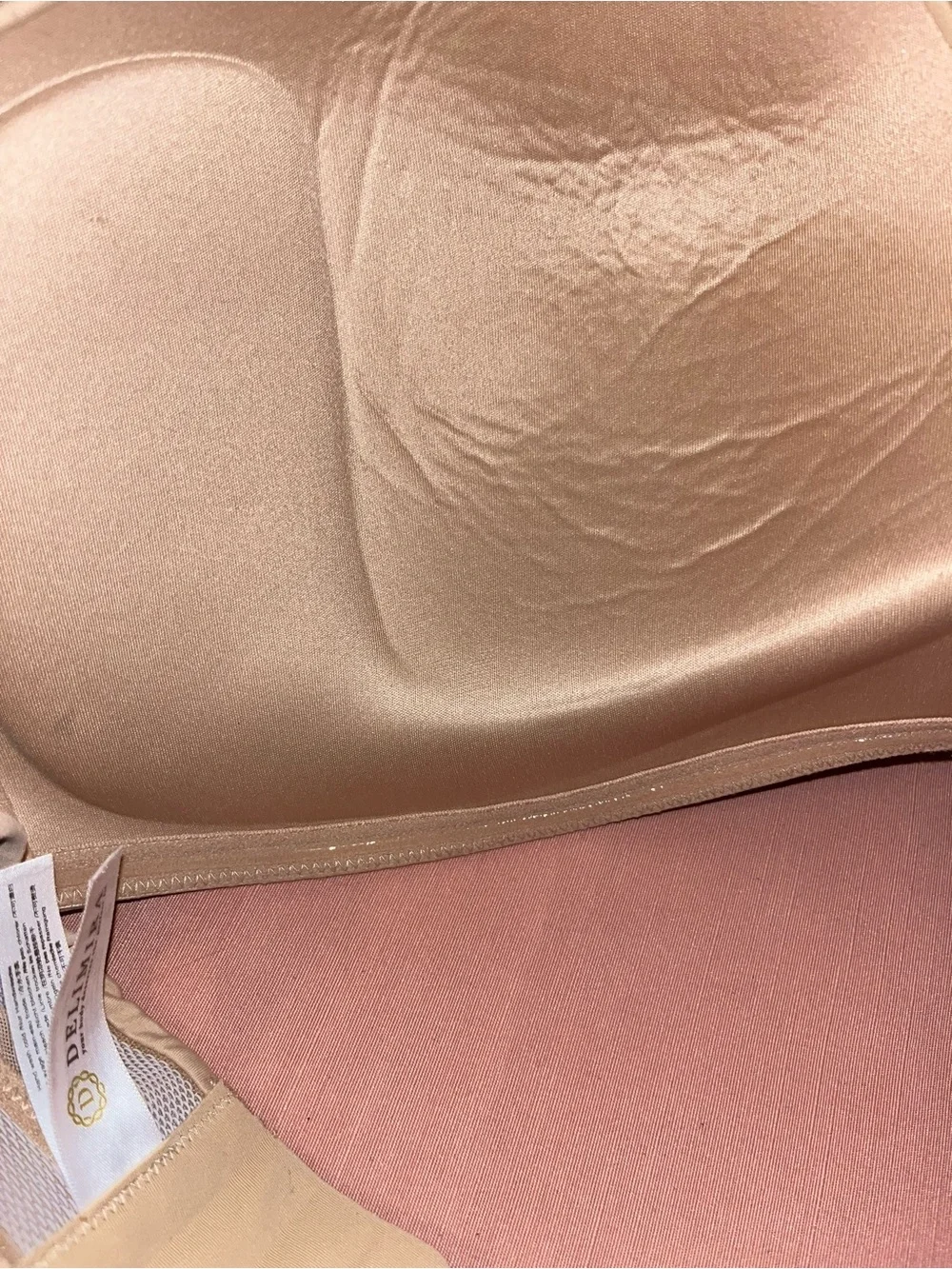 Strapless Nude Seamless Strapless Bra Delmira 42F NWT